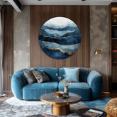 Okrúhle obrazy s akrylom Abstraktné oceány | rôzne rozmery | rôzne rozmery